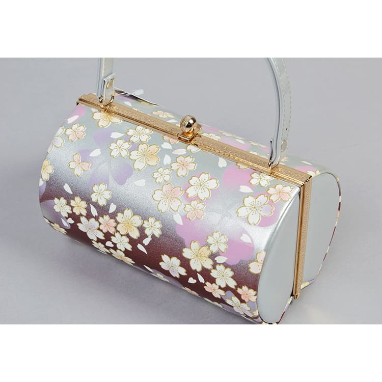 シルバー　ボルドーぼかし　桜