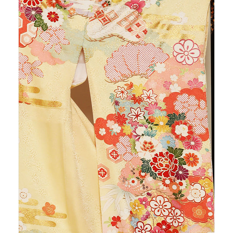 クリーム　ピンク　花丸
