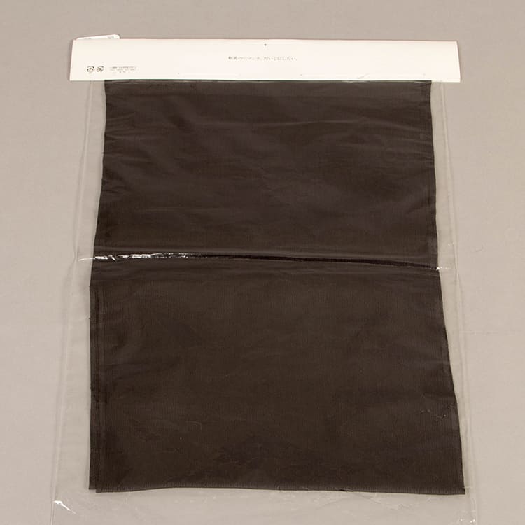 縞　楊柳　喪服用帯揚げ