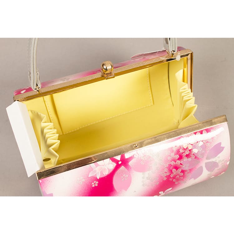 シルバー×ピンク　桜　草履バック