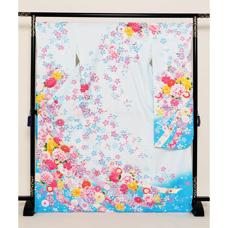 薄水色花にのしめ