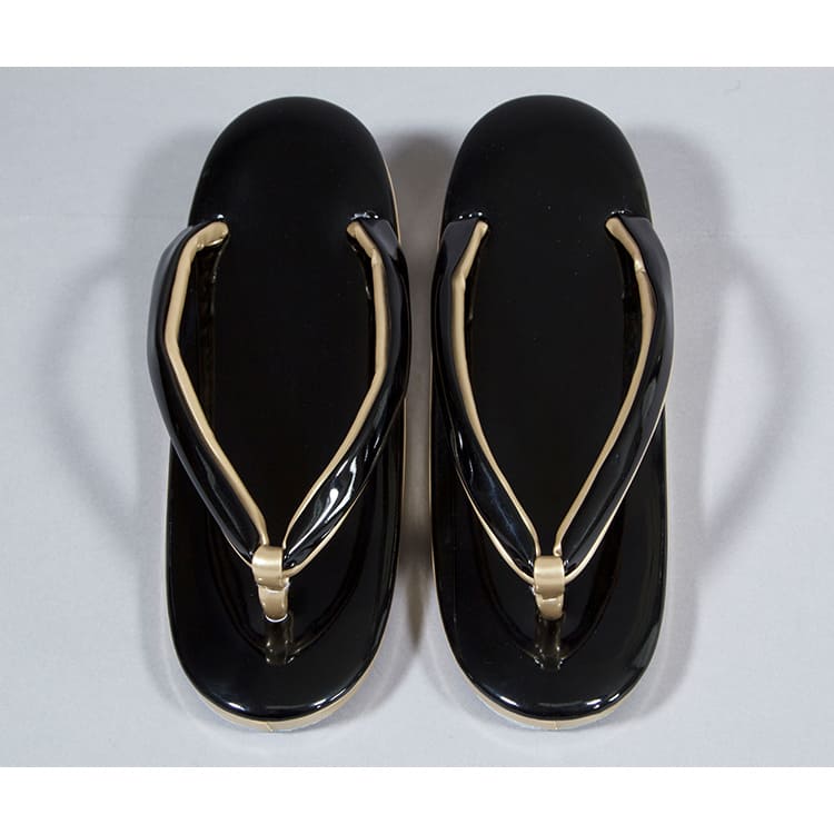 黒と金　草履バック