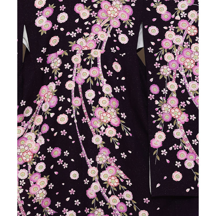 紫に桜　エレガント