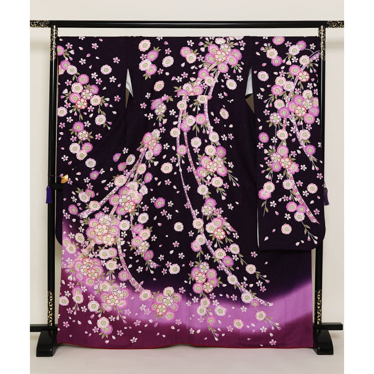 紫に桜　エレガント