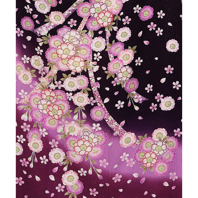 紫に桜　エレガント