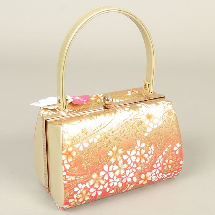 金×赤　桜　草履バック
