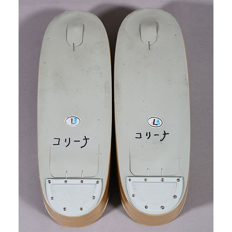 草履バック　ゴールド