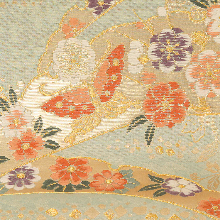華露芝文　六通　袋帯