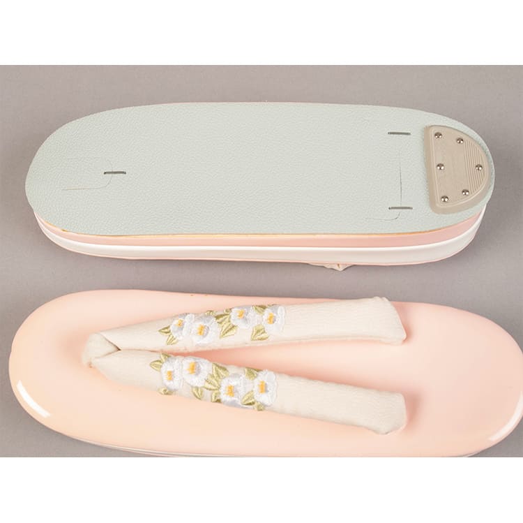 ピンク　草履バック