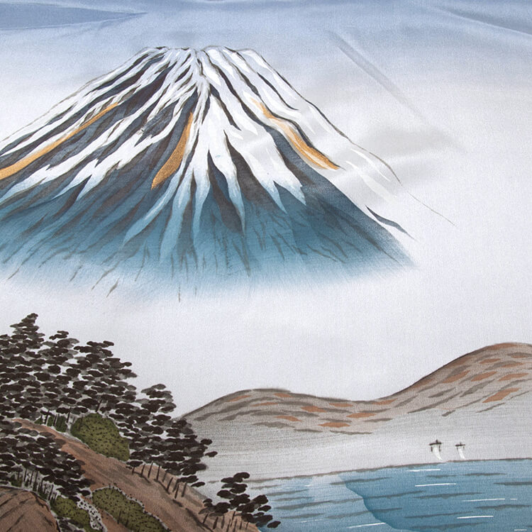 藍色富士山　額裏