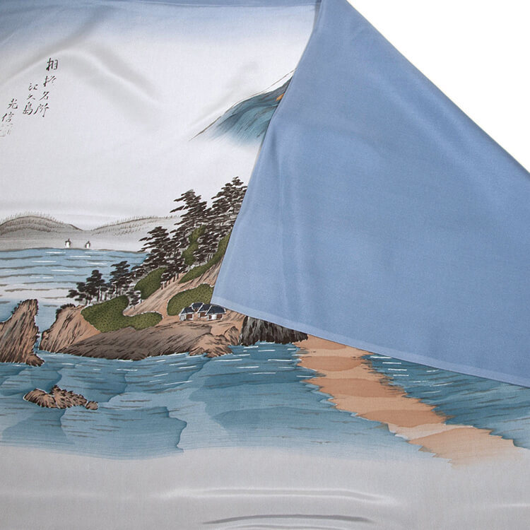 藍色富士山　額裏