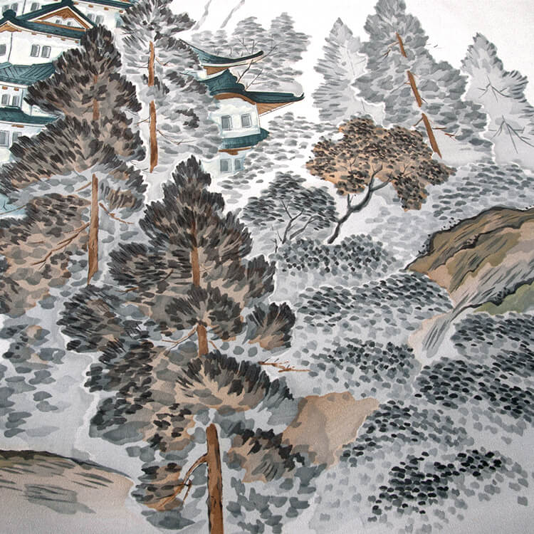 藍色城郭　額裏