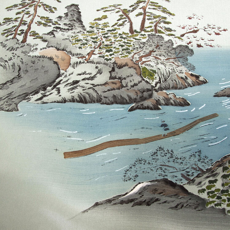 緑地富士山筏　額裏