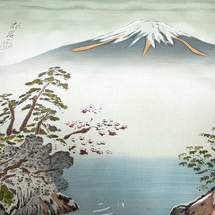 緑地富士山筏　額裏