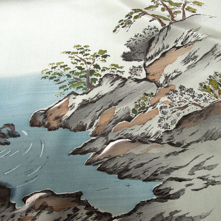 緑地富士山筏　額裏