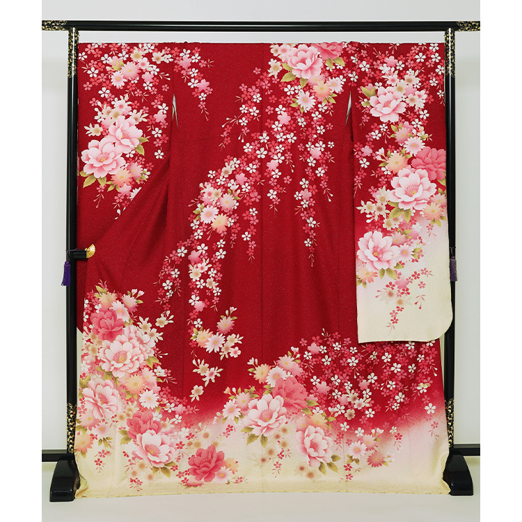 赤と黄色に四季花
