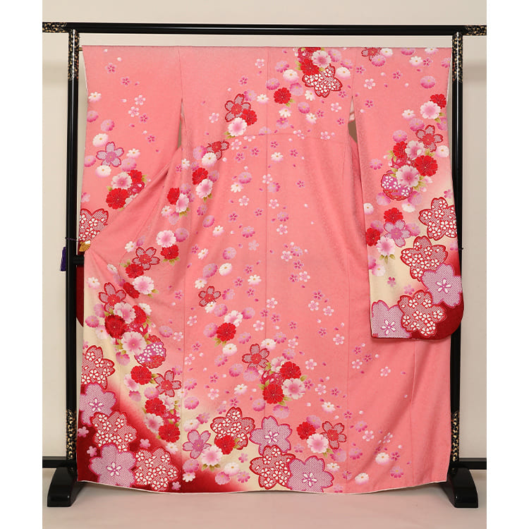 濃いピンクに桜